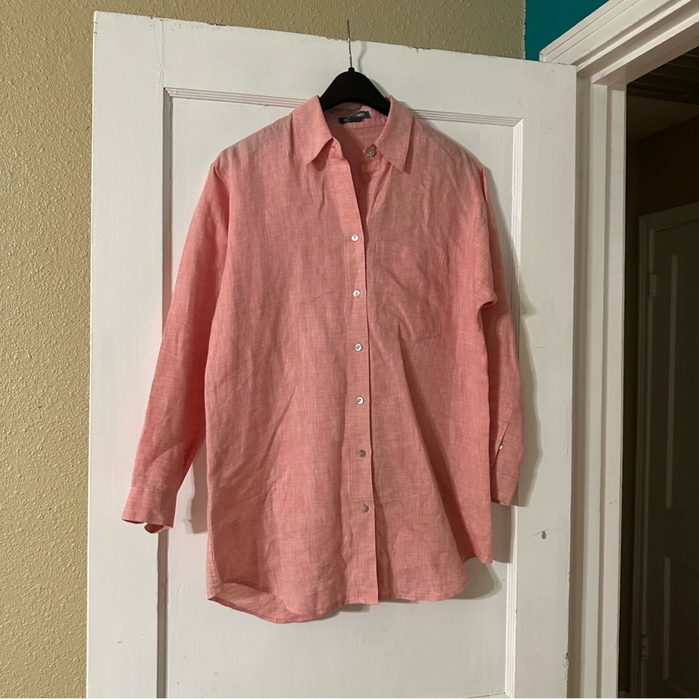 Go silk linen tunic size S
